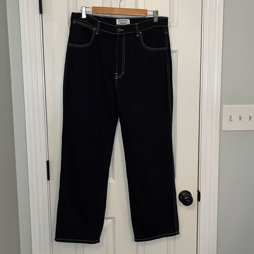 Reformation Cowboy High Rise Straight Jeans
